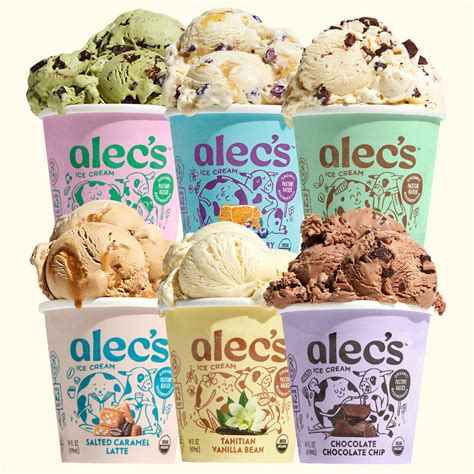 Alec's ice cream - Alec’s Ice Cream is the first and only premium, regenerative-verified & USDA organic certified ice cream utilizing 100% A2 dairy — the most natural and highest quality milk that allows for easy digestion, unlike the majority of dairy on the market — and carbon neutral, regenerative organic certified cane sugar. Alec’s Ice Cream not only tastes better and is …